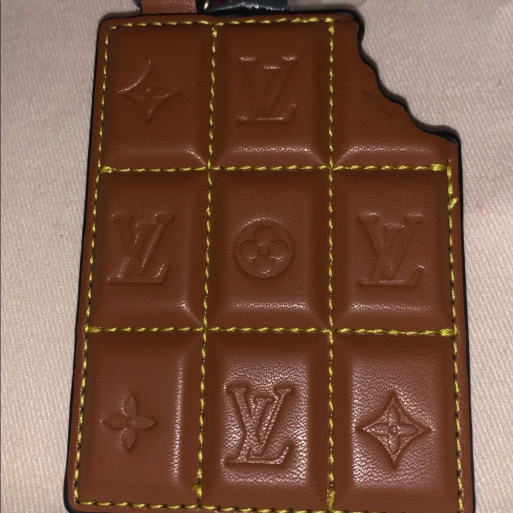 monogram chocolate purse/bag charm Keychain